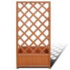 Trellis Planter 2' 4" x 11.8" x 4' 5" - brown