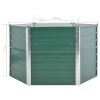 Garden Raised Bed Galvanized Steel 50.8"x50.8"x31.3" Green - Green