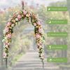 8 Feet 4 Inch High Gothic Steel Rose Arch - Black