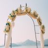 8 Feet 4 Inch High Gothic Steel Rose Arch - Black