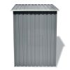 Garden Storage Shed Gray Metal 80.3"x52"x73.2" - Grey