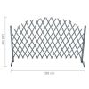 Trellis Fence Solid Firwood 5.9'x3.3' Gray - Gray