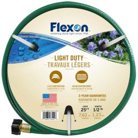 Flexon 1/2 x 25ft Light Duty Garden Hose - Flexon