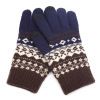 Winter Cashmere-like Fleece-lined Thermal Knitting Gloves (Option: Green-Average Size)