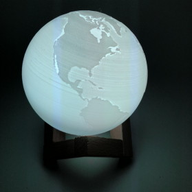 Double color touch 3D printing earth Jupiter lamp (Option: Earth-15CM-Normal)