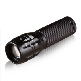 Zoom 3 gear strong light LED flashlight focusing outdoor bike mountain bike lamp 18500 AAA battery (Option: 7)