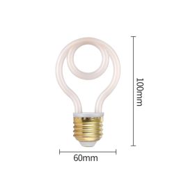 Led Bulb E27 Screw Port Retro Soft Filament Bulb Idea (Option: D-Milky Cover)