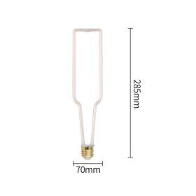 Led Bulb E27 Screw Port Retro Soft Filament Bulb Idea (Option: H-Milky Cover)