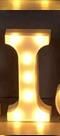 Luminous LED Letter Number Night Light English Alphabet Number Battery Lamp Romantic Wedding Christmas Party Decoration (Option: Always lit-I)