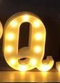 Luminous LED Letter Number Night Light English Alphabet Number Battery Lamp Romantic Wedding Christmas Party Decoration (Option: Remote control-Q)