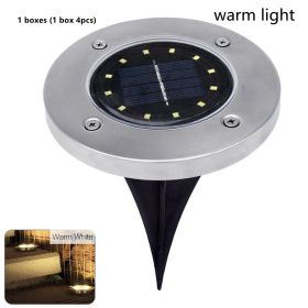 12Led Solar Underground Light Solar Lawn Light (Option: D)