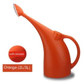 Plant Potted Plant Watering Can Gardening Tools Flowers Sprinkling Can (Option: 3L Orange Shower Head)