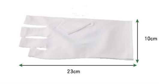 Nail Enhancement Tools UV Resistant Gloves (Option: White-Short)