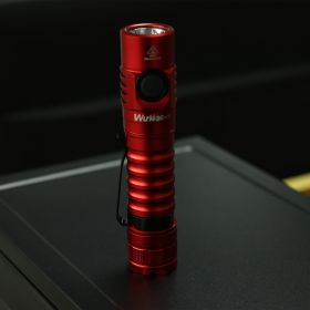 Portable Strong Light C-port Direct Charging Flashlight (Option: Red charged 4000k)