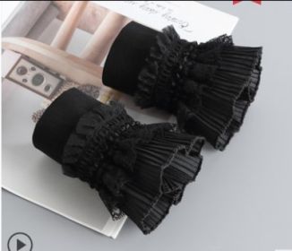 Lace Decorative Clothes Sleeves Sweater Sleeves Fake Cuffs (Option: K)