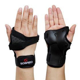 Roller Skating Rubber Wrist Guards Ski (Option: SOARED-XS)