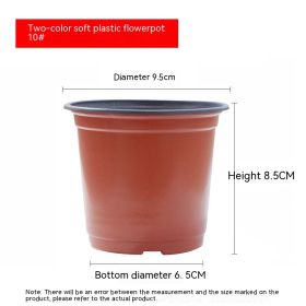 Plastic Nutrition Feeding Block Planting And Transplanting Pot Fall Not Bad Seedling Cup (Option: 100 Model-100 Packs)