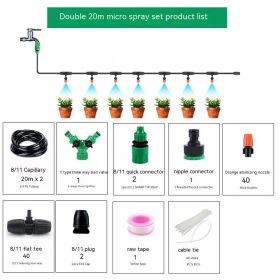 Greenhouse Spray Humidification Irrigation Spray Set (Option: Double 20 M 40 Nozzle)