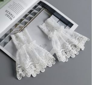 Lace Decorative Clothes Sleeves Sweater Sleeves Fake Cuffs (Option: P)