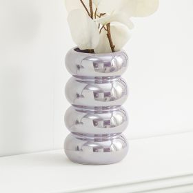 Light Luxury Style Ceramic Vase Decoration Living Room TV Cabinet (Option: Purple-4sections)