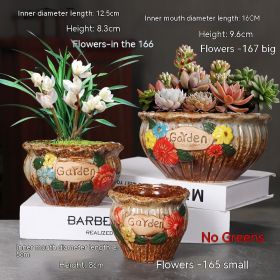 Ceramic Large Diameter Succulent Flowerpot (Option: 71Style-Ceramic)