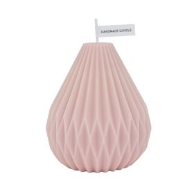 Nordic Style Geometric Lines Pear Shaped Aromatherapy Candles (Color: Purple)