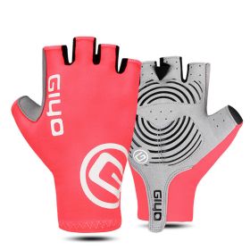 Men's And Women's Outdoor Cycling Gloves (Option: Pink-Short Finger-2XL)