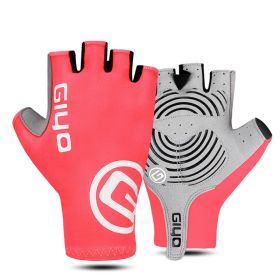 Men's And Women's Outdoor Cycling Gloves (Option: Pink-Short Finger-S)