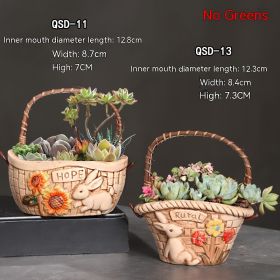 Ceramic Large Diameter Succulent Flowerpot (Option: 39Style-Ceramic)