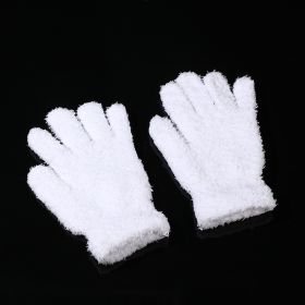 Crafts Wool Gloves Plate Walnut (Option: White-Ordinary)