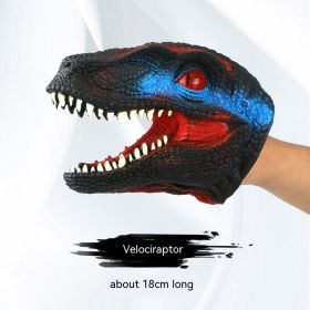 Simulation Dinosaur Tyrannosaurus Rex Gloves Soft Rubber Animal Model (Option: Raptor Hand Puppet)