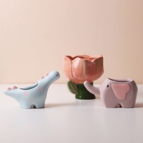 Creative Ins Style Succulent Ceramic Flower Pot (Option: 3pcs set)