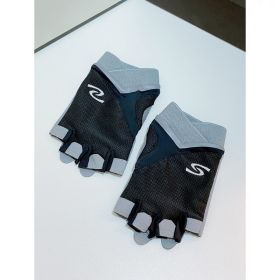 Fitness Half Finger Gloves (Option: Black-L)