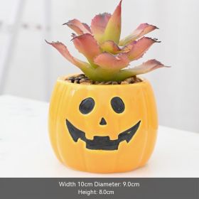 Halloween Succulent Flower Pot Ceramic Flower Pot Aromatherapy (Option: Sadness-Without Plants)