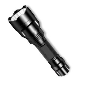 Aluminum Alloy Rechargeable Fixed Focus Emergency Outdoor Riding Long-range Shot Waterproof Led Flashlight (Option: XPE single flashlight)