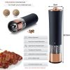 1PCS Electric Grinder Built In Light Adjustable Grind Size Stainless Steel Mill For Salt Pepper Spices Kitchen Tools