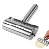 1pc, Baker Roller, 360 Degree Rolling Baker Roller, Stainless Steel Roller For Baking, Creative Stainless Steel Dough Roller, Non-stick Pastry Roller,