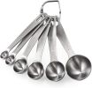 Measuring Spoons: U-Taste 18/8 Stainless Steel Measuring Spoons Set of 9 Piece: 1/16 tsp;  1/8 tsp;  1/4 tsp;  1/3 tsp;  1/2 tsp;  3/4 tsp;  1 tsp;  1
