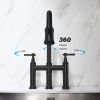 Transition bridge kitchen faucet with pull-down nozzle