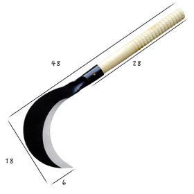 Agricultural Stainless Steel Lawn Mowing Sickle (Option: 110Black back grass knife)