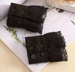 Lace Decorative Clothes Sleeves Sweater Sleeves Fake Cuffs (Option: B)