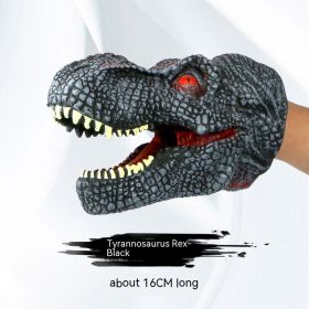 Simulation Dinosaur Tyrannosaurus Rex Gloves Soft Rubber Animal Model (Option: Black Tyrannosaurus Rex)